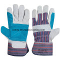 Guantes de soldadura cortos, guantes de trabajo de seguridad, 10.5&#39;&#39;patched guantes de cuero de palma, guantes de trabajo reforzado Palm cuero, guantes de conductor Proveedor